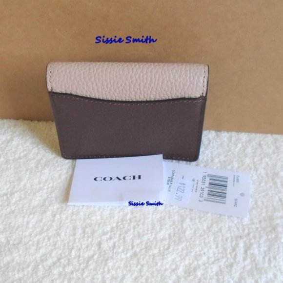 NWT Coach Tammie Card Case in Colorblock - Picture 3 of 7